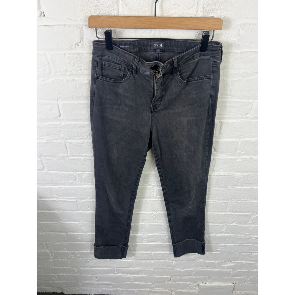 Not Your Daughter's Jeans Women's Sheri Slim Jeans Charcoal Black Size 6